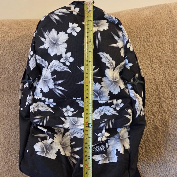 Urban Planet Canada Floral Backpack – Black/White - Picture 9 of 10